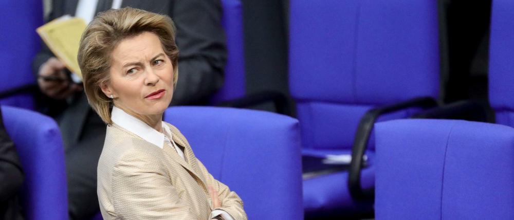 Bundesverteidigungsministerin Ursula von der Leyen (CDU) im Februar 2018 im Deutschen Bundestages.