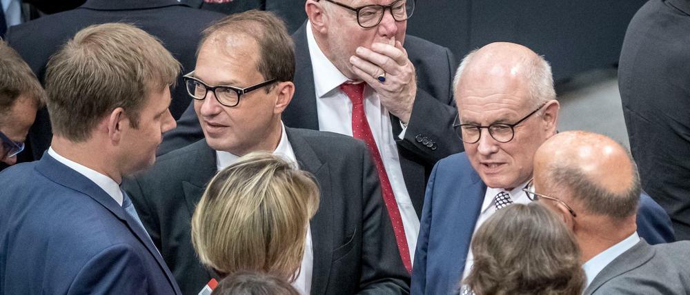 Abgeordnete der Union im Bundestag. 