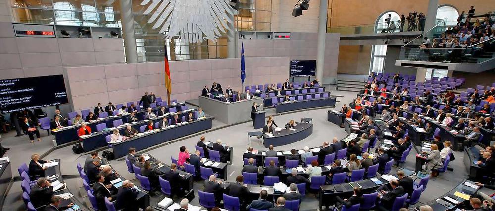 Im Bundestag wurde hitzig diskutiert.