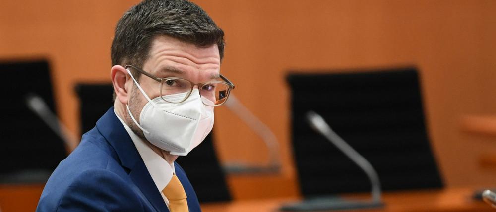 Bundesjustizminister Marco Buschmann kann sich eine Maskenpflicht im Winter vorstellen.
