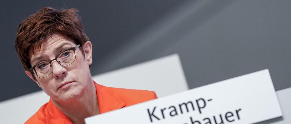 Annegret Kramp-Karrenbauer, Bundesvorsitzende der CDU und Verteidigungsministerin