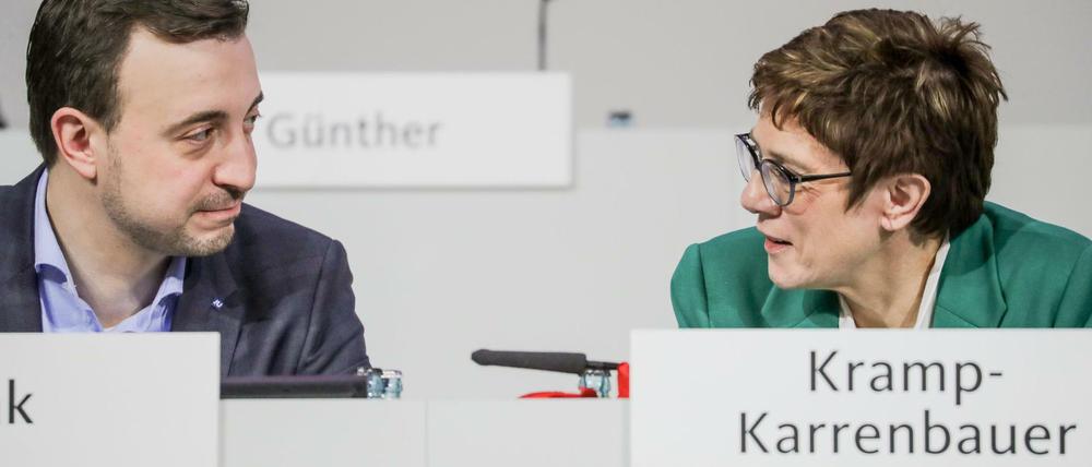 Paul Ziemiak und Annegret Kramp-Karrenbauer