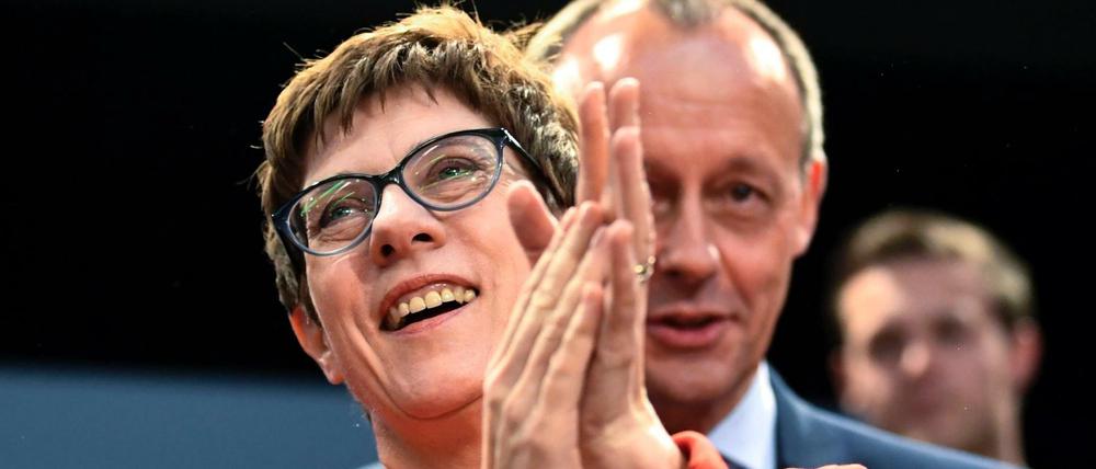 Wird sie Platz für ihn machen? CDU-Chefin Annegret Kramp-Karrenbauer und Friedrich Merz.