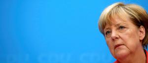 Der Druck bleibt: Bundeskanzlerin Angela Merkel (CDU) 