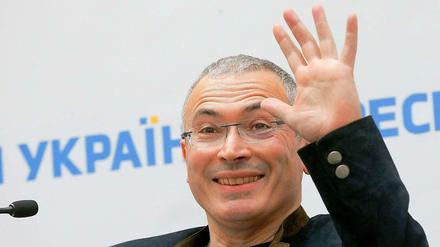 Kreml-Kritiker Chodorkowski sprach am Donnerstag auf einem Intellektuellen-Kongress in Kiew.