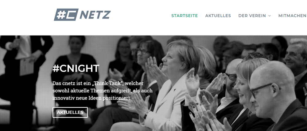 Internetseite des Vereins "#cnetz".