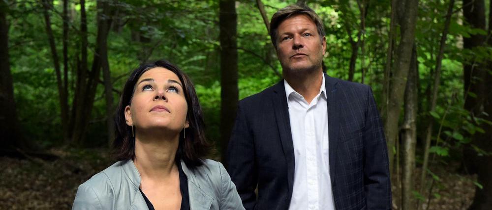 Die Grünen-Chefs Annalena Baerbock und Robert Habeck stellten am Dienstag ihr Klimaschutz-Sofortprogramm vor.