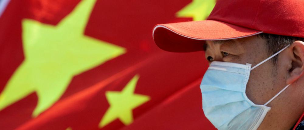 Wo alles begann: Ein Mann mit Maske im chinesischen Wuhan. 