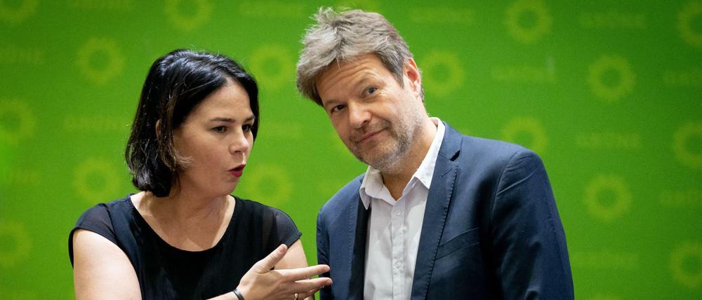 Annalena Baerbock, Kanzlerkandidatin der Grünen, und Robert Habeck, Bundesvorsitzender der Partei.