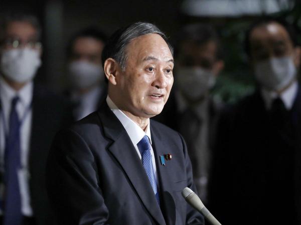 Ministerpräsident Yoshihide Suga stand zuletzt wegen seines Krisenmanagements in der Corona-Pandemie schwer in der Kritik.