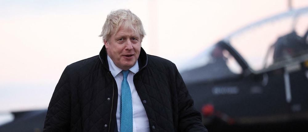 Boris Johnson, Premierminister von Großbritannien, in Wales Ende Januar