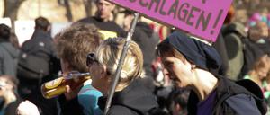 Demo zum Frauentag 2015 in Berlin.