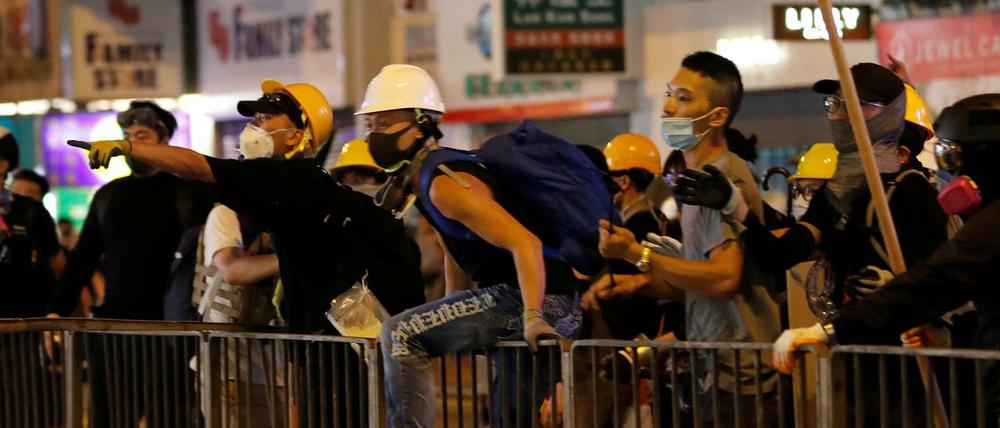 Seit Wochen protestieren die Menschen in Hongkong gegen die Regierung.