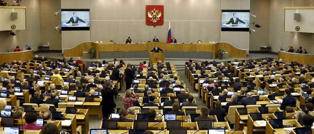 Abgeordnete im russischen Parlament, der Duma. 