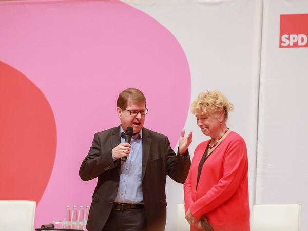 Gesine Schwan, Politikwissenschaftlerin und Ralf Stegner, SPD-Fraktionsvorsitzender Schleswig-Holstein, kandidieren für den Parteivorsitz.