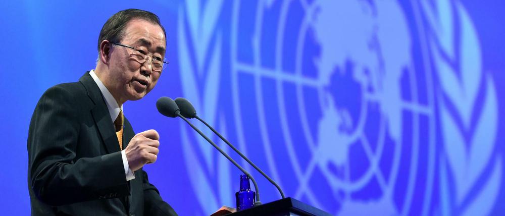 UN-Generalsekretär Ban Ki Moon.