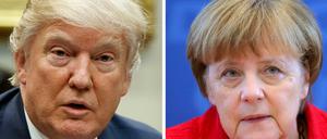 US-Präsident Donald Trump und Bundeskanzlerin Angela Merkel treffen sich am Dienstag in Washington.