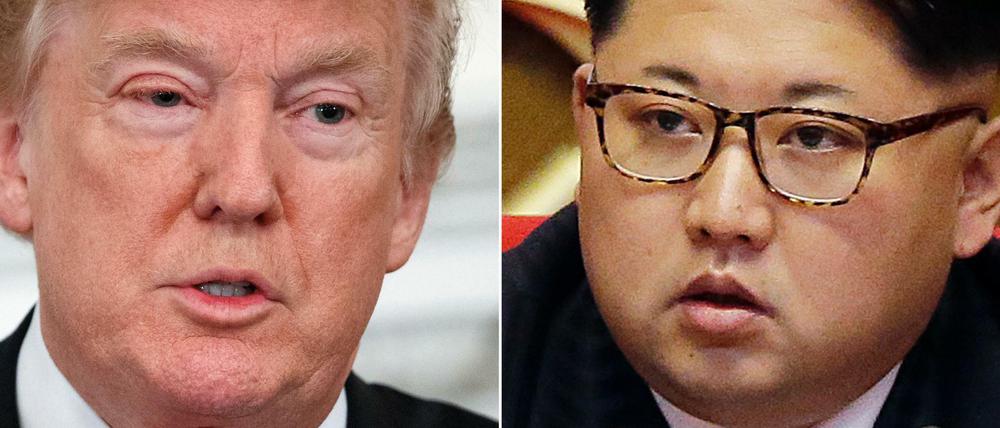 Werden sich bald schon persönlich begegnen: US-Präsident Donald Trump und Nordkoreas Machthaber Kim Jong Un.