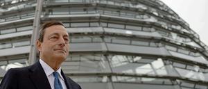 Unter Beobachtung der Bundestagsabgeordneten: EZB-Chef Mario Draghi am Mittwoch im Reichstag.