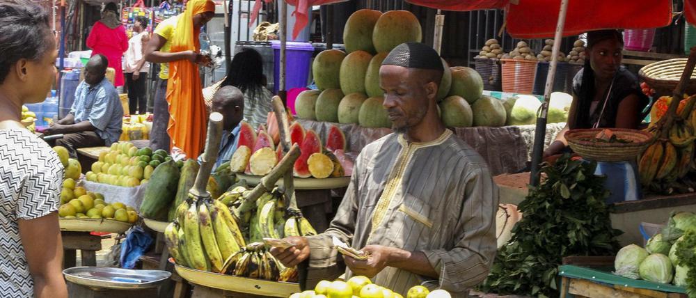 Markt in der nigerianischen Hauptstadt Abuja.