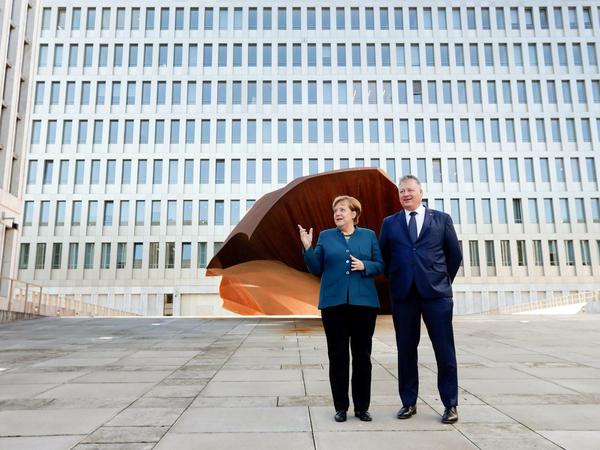 Bundeskanzlerin Angela Merkel und BND-Chef Bruno Kahl.