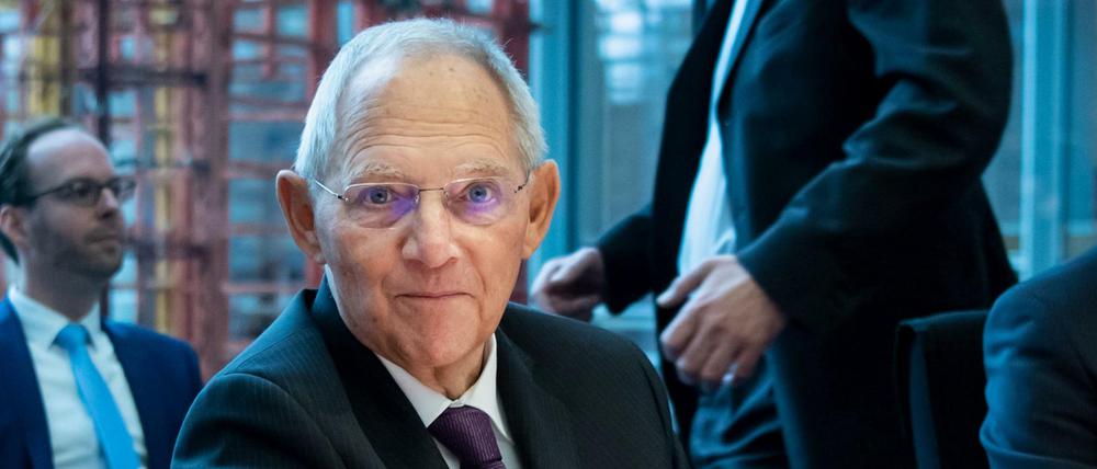 Der Bundestagspräsident Wolfgang Schäuble (CDU).