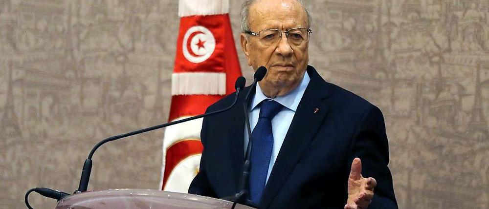 Béji Caïd Essebsi erhielt bei der Stichwahl 55,68 Prozent der Stimmen.
