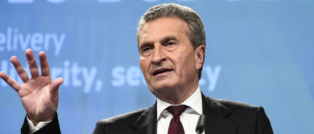 EU-Haushaltskommissar Günther Oettinger (CDU).