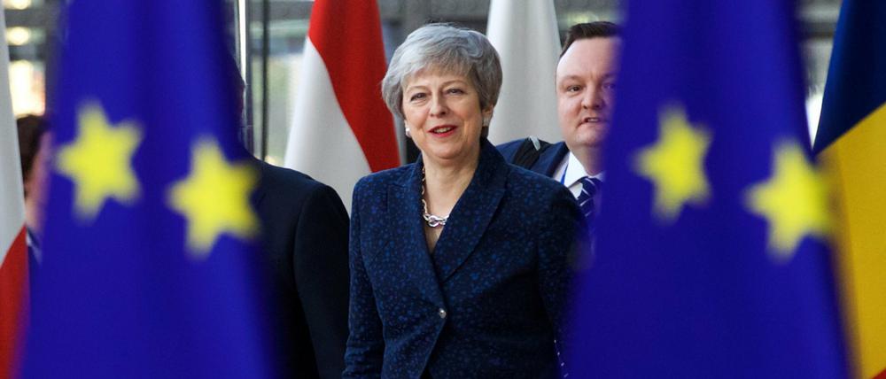 Die britische Premierministerin Theresa May kommt zum EU-Gipfel.