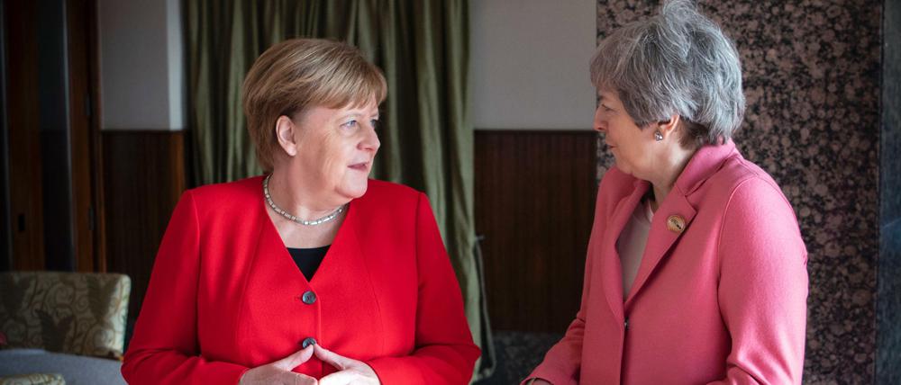 Die deutsche Kanzlerin Angela Merkel und die britische Premierministerin Theresa May wollen über den Brexit sprechen.