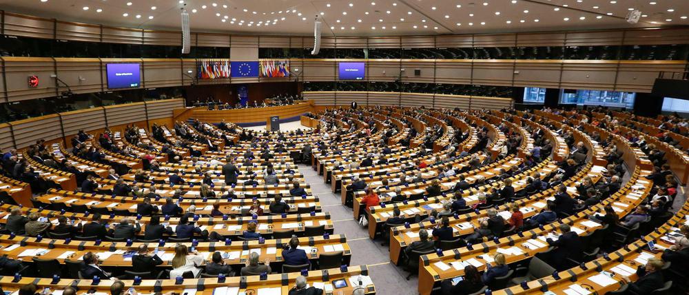 Das Europaparlament in Brüssel. 