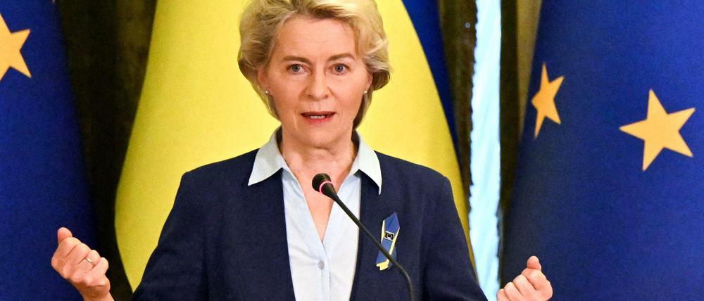Ursula von der Leyen treibt den EU-Beitritt der Ukraine voran. 