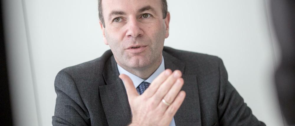 Der Chef der EVP-Fraktion im Europaparlament, Manfred Weber (CSU). 
