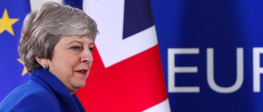 Zeit gewonnen: Theresa May beim EU-Sondergipfel 