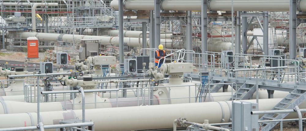 Durch die Übernahmestation der Ferngasleitung Eugal soll zum Jahresende das erste russische Erdgas aus der Ostsee-Pipeline Nord Stream 2 ins europäische Gasnetz gespeist werden.