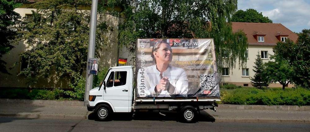 OB-Wahlkampf in Dresden - für Pegida tritt Tatjana Festerling an
