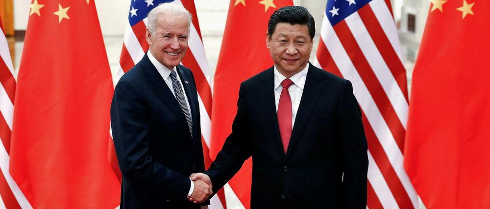 Demokratie oder autoritärer Staat: Welches System liefert bessere Ergebnisse für die Bürger? US-Präsident Joe Biden und Chinas Staatschef Xi Jinping.