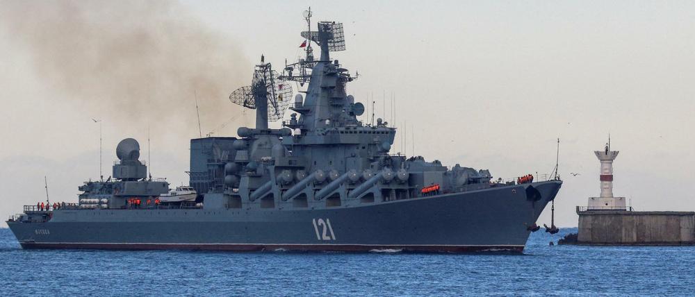 Das russische Kriegsschiff „Moskwa“ (Archivbild).