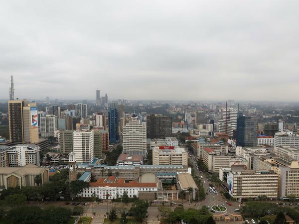 Die Skyline der kenianischen Hauptstadt Nairobi.
