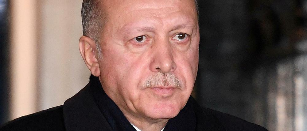 Der türkische Präsident Erdogan Anfang Dezember in London.