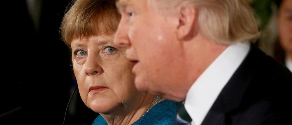 Angela Merkel fliegt Ende April zum Besuch von US-Präsident Donald Trump nach Washington. 