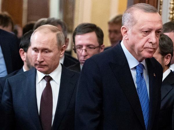 Verbündete und Kontrahenten: Wladimir Putin und Recep Tayyip Erdogan