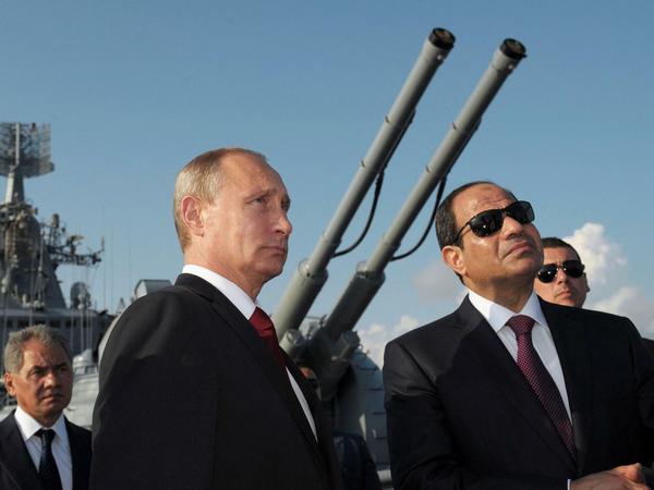 Enge Verbindung. Der russische Präsident Putin (links) und sein ägyptischer Amtskollege al -Sisi im Jahr 2014.