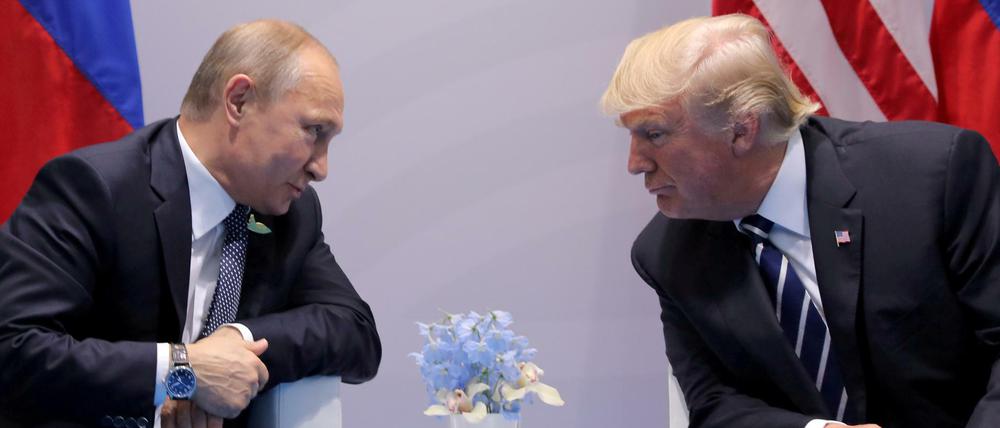 Wladimir Putin und Donald Trump beim G20-Gipfel in Hamburg.