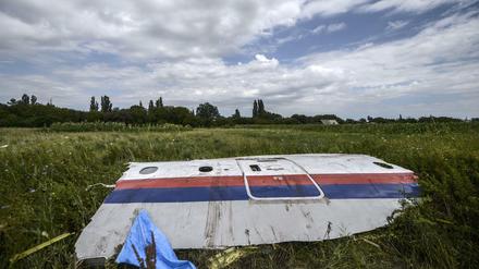 Abschuss über der Ukraine: Ein Trümmerteil von Flug MH17