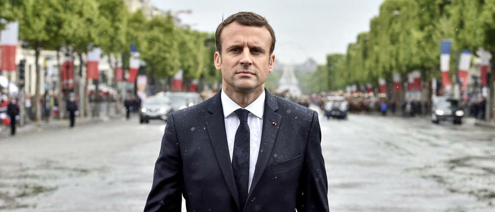 Damals fing für ihn alles an: Emmanuel Macron 2017 kurz nach seinem Amtsantritt.