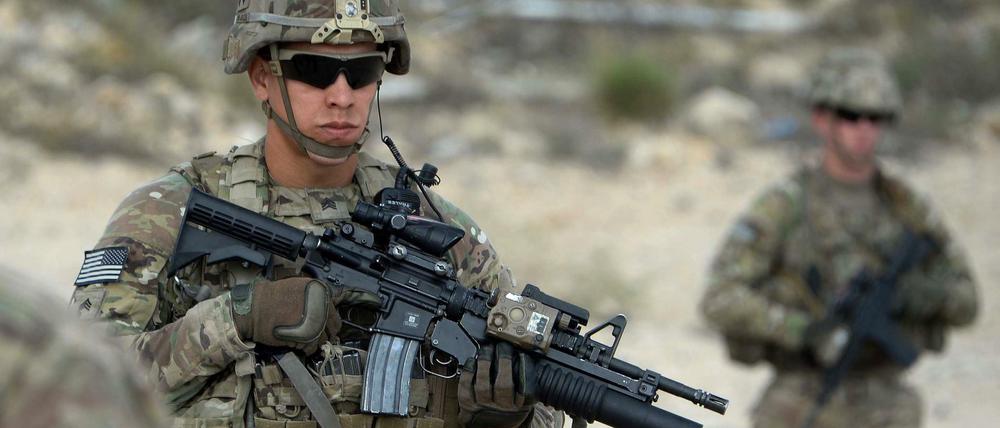 US-Soldat bei einer NATO-Patrouille in Afghanistan (Archiv)