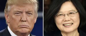 Bruch mit vier Jahrzehnten amerikanischer China-Politk: Donald Trump telefoniert mit Taiwans Präsidentin Tsai Ing Wen.