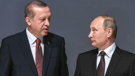 Recep Tayyip Erdogan und Vladimir Putin. 