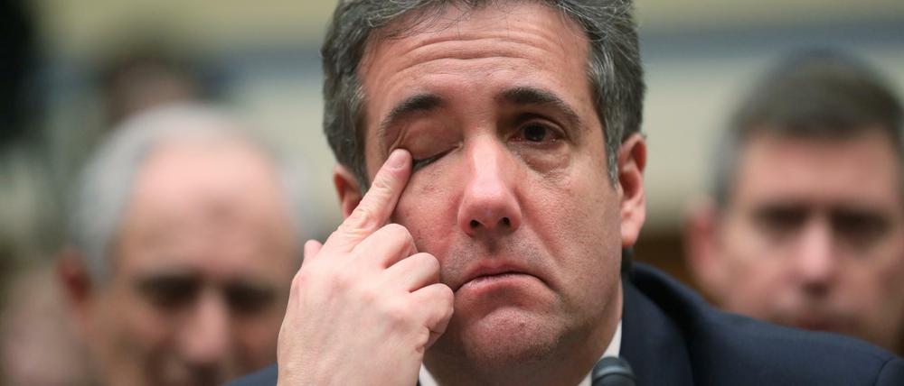 Echte Reue? Michael Cohen kämpft bei seiner Kongress-Anhörung mit den Tränen.